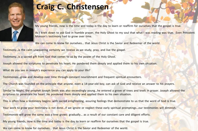 Craig C. Christensen 10.14 (priesthood)