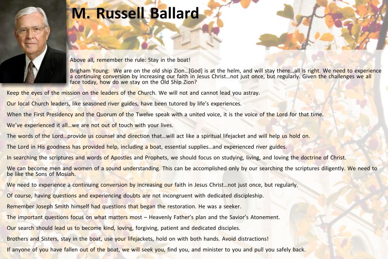 M. Russell Ballard 10.14